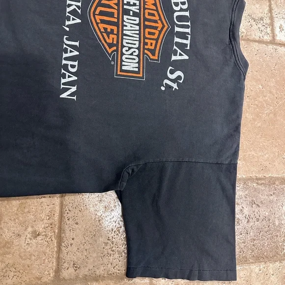 Vintage Harley Davidson 1995 Evolution Yokosuka, Japan Faded Tee